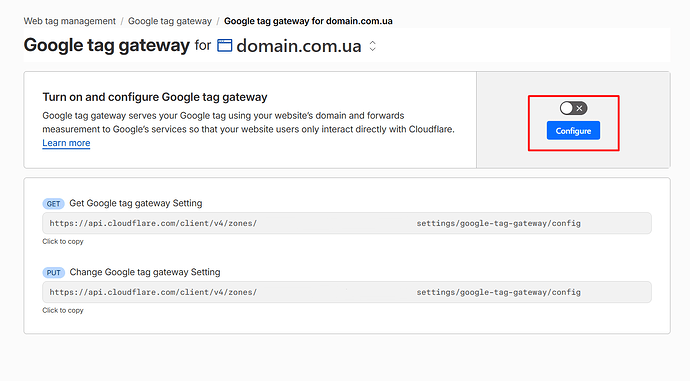 підключення Google Tag Gateway зі сторони Cloudflare крок 2
